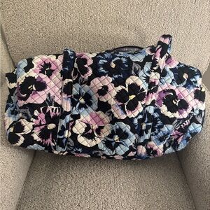 Vera Bradley Blue and Purple Floral Travel Bag